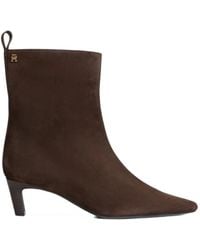 Tommy Hilfiger - Suede Pointed-Toe Ankle Boots - Lyst