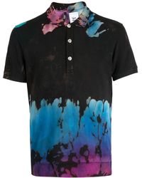 Stain Shade - Logo-print Tie-dye Polo Shirt - Lyst