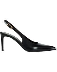 POTAMY - Pointed Buckle Leather Pumps - Lyst