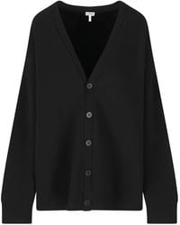 Loewe - Buttoned Knitted Cardigan - Lyst