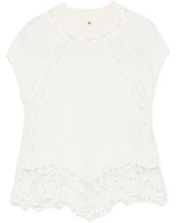 Ermanno Scervino - Cashmere Lace Top - Lyst