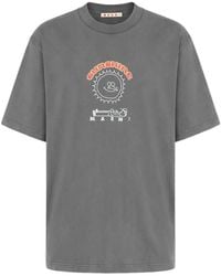 Marni - T-Shirt À Imprimé Graphique - Lyst
