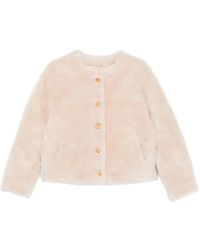 Liska - Button-Front Faux-Fur Jacket - Lyst