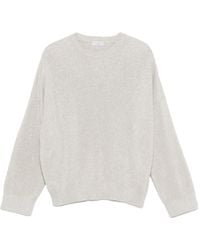 Brunello Cucinelli - Ribbed Crew-Neck Sweater - Lyst