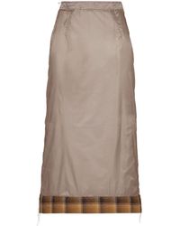 Maison Margiela - X Pendleton jupe mi-transparent à carreaux - Lyst