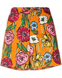 Marni Shorts con estampado Liberdade - Multicolor