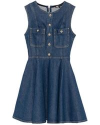 Maje - Minikleid Mit Geknöpfter Tasche - Lyst