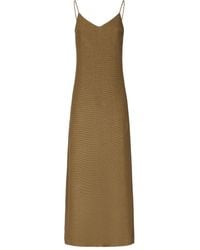 Max Mara - Melfi Vネック スリップマキシドレス - Lyst
