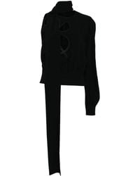 Elie Saab - Embroidered Cut-Out Blouse - Lyst