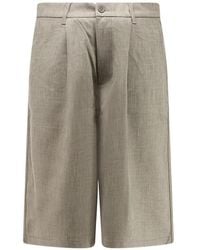 Woodbird - Bin Guan Pleated Bermuda Shorts - Lyst