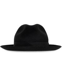 Giorgio Armani - Grosgrain-Trim Hat - Lyst