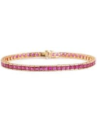 Izabel Display - Square Tennis Bracelet - Lyst