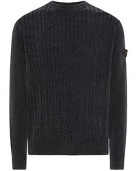 Peuterey - Cable-Knit Cotton Sweater - Lyst