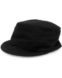 Forme D'expression - Contrast-Stitch Flat-Top Hat - Lyst
