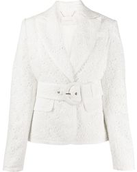 Zimmermann Blazer Met Kant - Wit