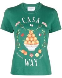Casablancabrand - Casa Way Organic Cotton T-shirt - Lyst