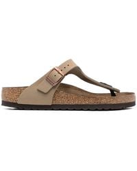 Birkenstock - Gizeh Oiled Leather Sandals - Lyst