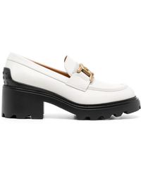 Tod's - 65Mm Logo-Plaque Leather Loafers - Lyst