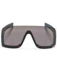 Gucci - Square G Shield-frame Sunglasses - Lyst