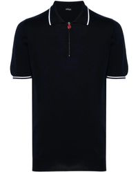 Kiton - Poloshirt mit gestreiftem Detail - Lyst