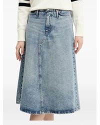 HUGO - Denim Rok Met A-Lijn - Lyst