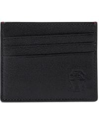 Brunello Cucinelli - Grained Leather Cardholder - Lyst