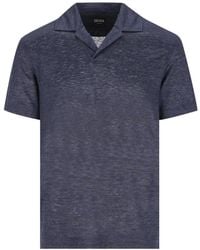 ZEGNA - "Z Lux Leisurewear" V Neck T-Shirt - Lyst
