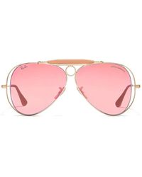 Dolce & Gabbana - X Ray Ban Aviator-Frame Sunglasses - Lyst