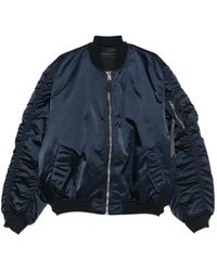 Alpha Industries - Ruched-Sleeve Bomber Jacket - Lyst