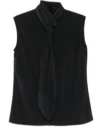 Alberta Ferretti - Tie-Detail Sleeveless Top - Lyst