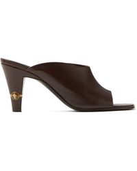 Versace - Giulietta Leather Mules 80Mm - Lyst
