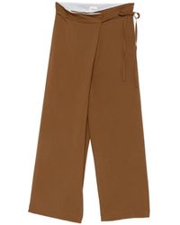 Alysi - Wrap-Front Trousers - Lyst