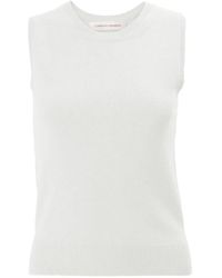 Carolina Herrera - Crew-Neck Cashmere Top - Lyst