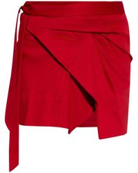 Isabel Marant - Berenice Wrap Cotton Mini Skirt - Lyst