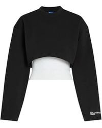 KARL LAGERFELD - Layered Sweatshirt - Lyst