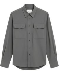 Ami Paris - Flap-Pocket Wool Shirt - Lyst