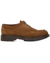 Etro - Lace-Up Suede Loafers With Arnica Motif - Lyst