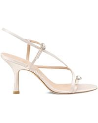 Stuart Weitzman - Kensington Crystal-Embellished Heeled Sandals - Lyst
