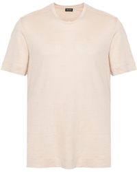 Zegna - Crew-neck Linen T-shirt - Lyst