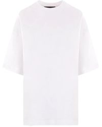Maria Calderara - Embroidered Crew Neck T-Shirt - Lyst