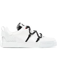 Dolce & Gabbana - Portifino Leren Sneakers - Lyst
