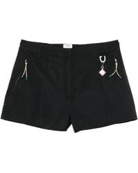 CASABLANCA - Pantalones cortos con charm y bolsillo con cremallera - Lyst