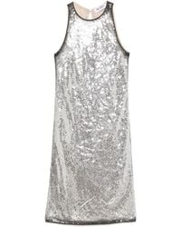The Attico - Minivestido con adornos de lentejuelas de - Lyst
