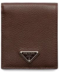 Prada - Portacarte Con Placca Logo - Lyst