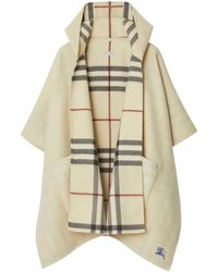 Burberry - Ekd-Embroidered Cashmere Cape - Lyst