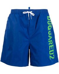 DSquared² - Bermudas Con Logo Estampado Y Cordones - Lyst