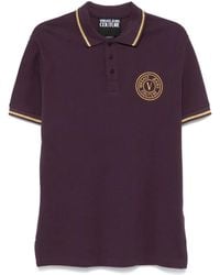 Versace Jeans Couture - V-Emblem Polo Shirt - Lyst