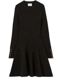 Claudie Pierlot - Flared Knitted Mini Dress - Lyst