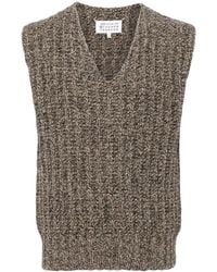 Maison Margiela - V-Neck Chunky-Knit Vest - Lyst
