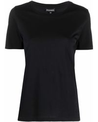 Emporio Armani - Round-neck Cotton T-shirt - Lyst